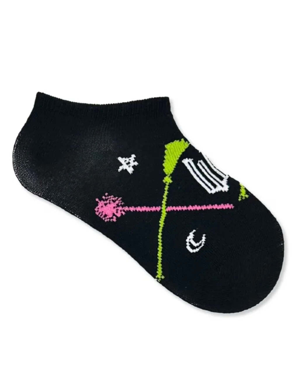 Wicked Girls No Show Socks 6 Pack Elphaba Glinda Size Small 6-10.5 Multicolor